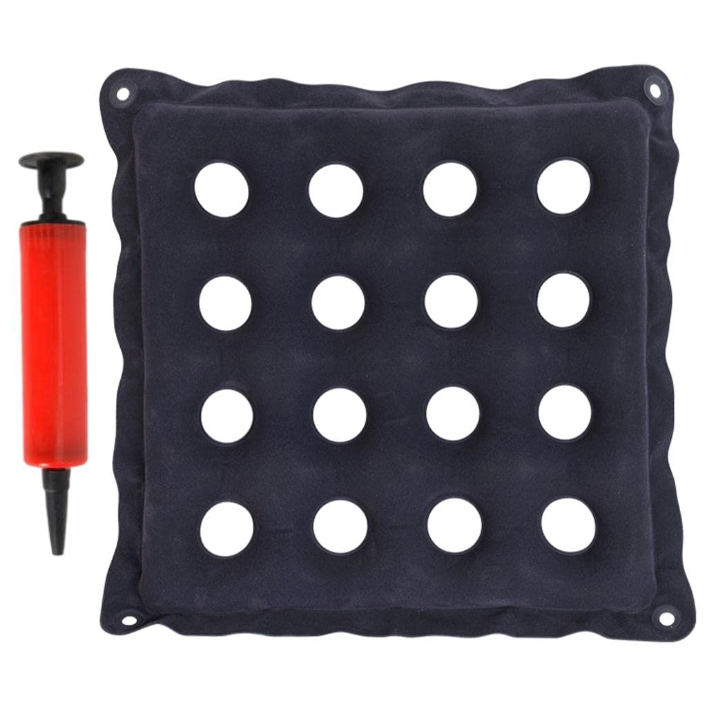 MYADDICTION Inflatable Cushion 16 Hole Comfortably for Office Car Adult Flocking Blue-picture-15