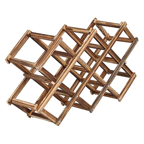 Soporte para botellas de vino de madera apilable miniatura 6