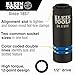 Klein Tools 66031 3-in-1 Slotted Impact Socket, 12-Point Deep Sockets, Coaxial Spring Loaded, 3/4 and 9/16-Inch Hex Sizes, 1/2-Inch Drive