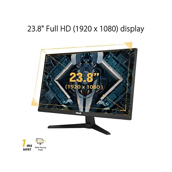 ASUS VG247Q1A - Monitor gaming de 23.8" Full HD (1920x1080, 165 Hz, 1ms (MPRT), Extreme Low Motion Blur, FreeSync Premium, , Shadow Boost) Negro - Image 3