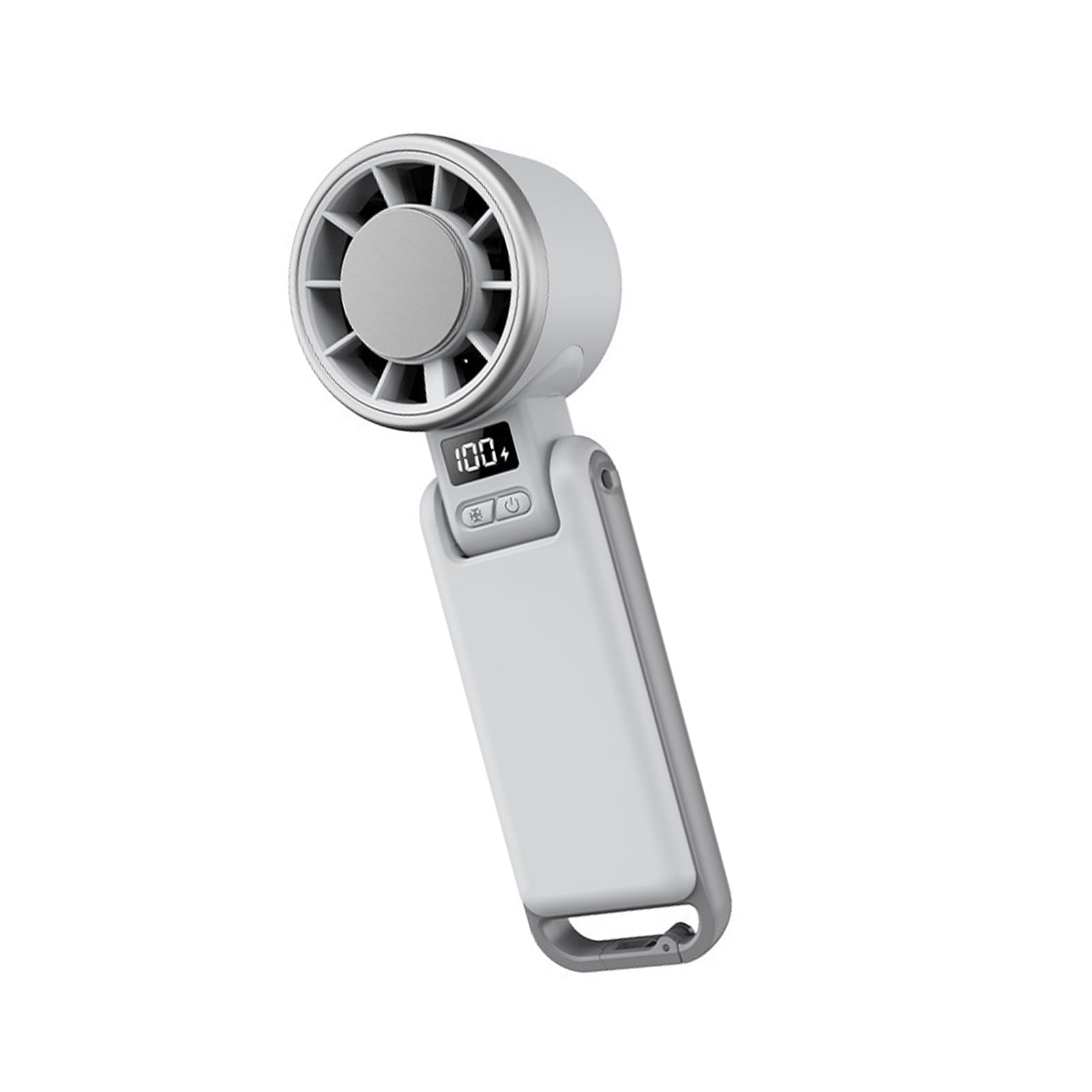 YPBEW Practical Powerful Handheld Fan 4000mAh Battery Folding Individual Cooling Fan Texture Suitable for Heat Relief Folding Individual