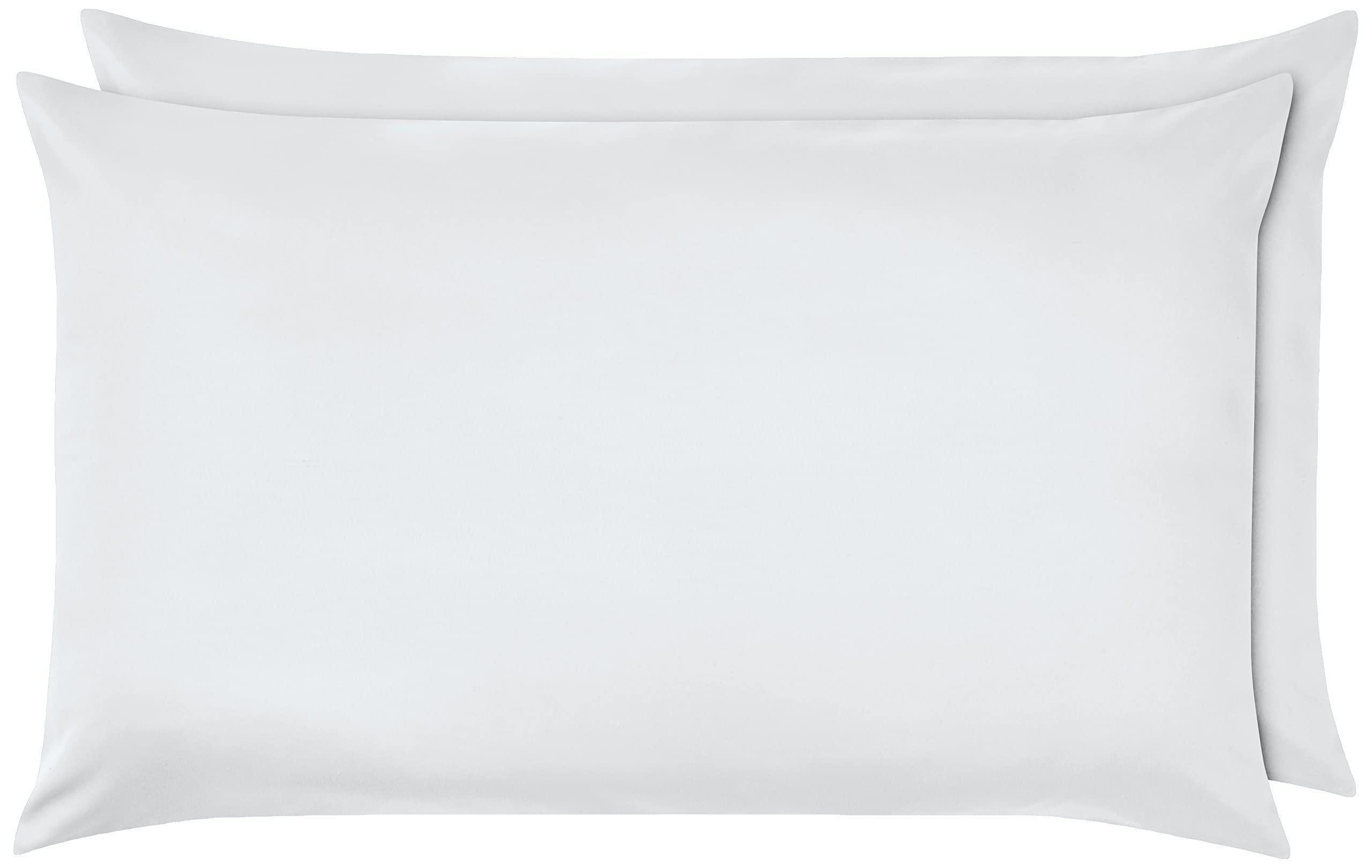 Amazon BasicsMicrofiber Pillowcases, Standard Size 50 x 80 cm (Pack of 2), Bright WhiteOEKO-TEX MADE IN GREENOEKO-TEX MADE IN GREENOEKO-TEX MADE IN GREEN
