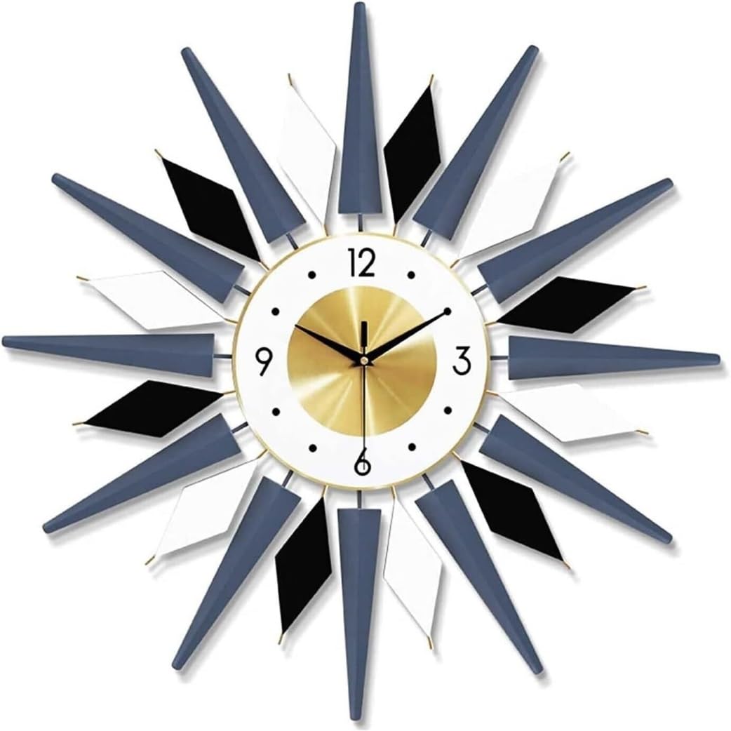 AZHKJKZH Wall Mounted Clock Home Modern Metal Wall Clock Silent Non-Ticking Clocks Decorations For Living Room Bedroom For Living Room(60 * 60cm)