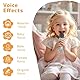 Fede Karaoke Maschine für Kinder Erwachsene, Mini Karaoke Maschine mit 2 Mikrofonen, Tragbarer Bluetooth-Lautsprecher mit Stimmeffekten & LED-Lichtern, Geschenke Spielzeug für Mädchen und Jungen