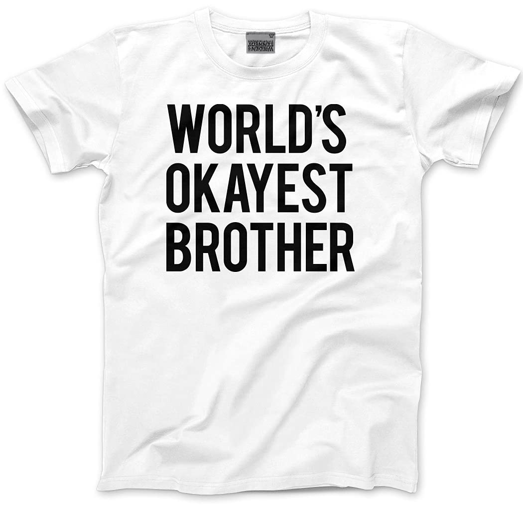 HotScamp World's Okayest Brother Men's Unisex T-Shirt - White Medium