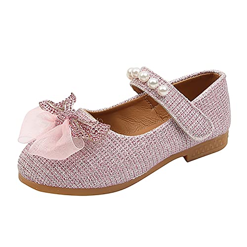 Toddler Dress Shoes Glitter Sparkly Sequins Flower Girl Sandals Closed Toe Sandals Ballet Flats for Wedding Party Princess
