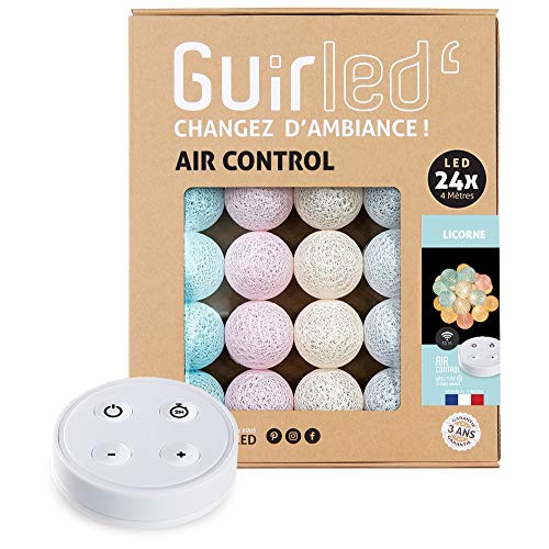 GuirLED - LED Baumwollkugeln Lichterkette USB - Drahtlose...