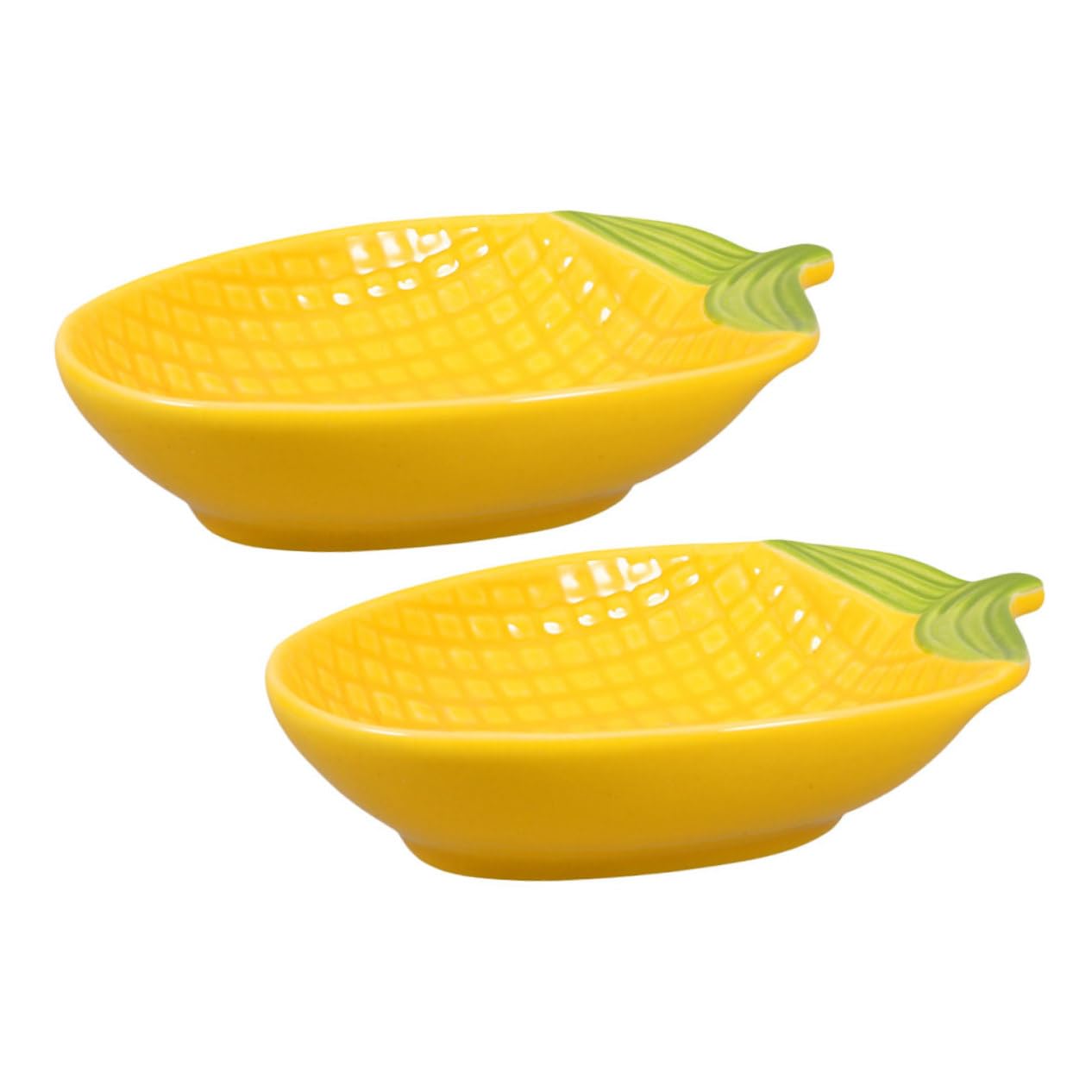 Ciieeo 2Pcs Reusable Ceramic Appetizer Dish for Dipping Sauces for Snacks Condiments for Bbq Parties Thanksgiving Gatherings