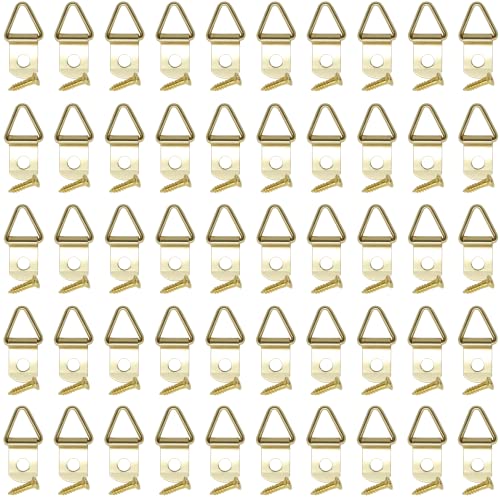 ビオラ印(Violajirushi) 片平タイプ 三角吊金具 真鍮メッキ 24mm 100個セット