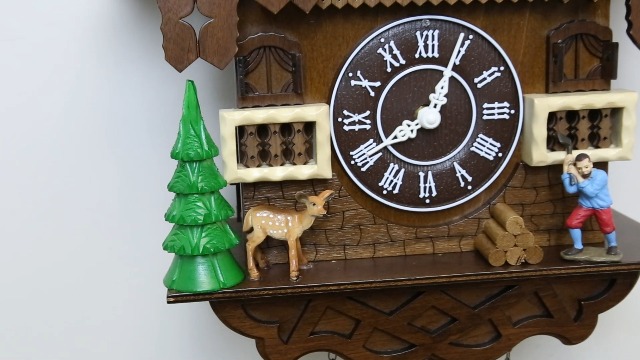 National CLX2008 木製フレーム　古民家　高級　レトロ Amazon.com: Kendal Cuckoo Clock Large Vintage Wall Clock