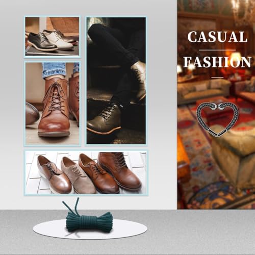 vsudo 2 pairs waxed round dress shoe laces for mens dress shoes 1834 thin business oxford shoelaceshoe strings