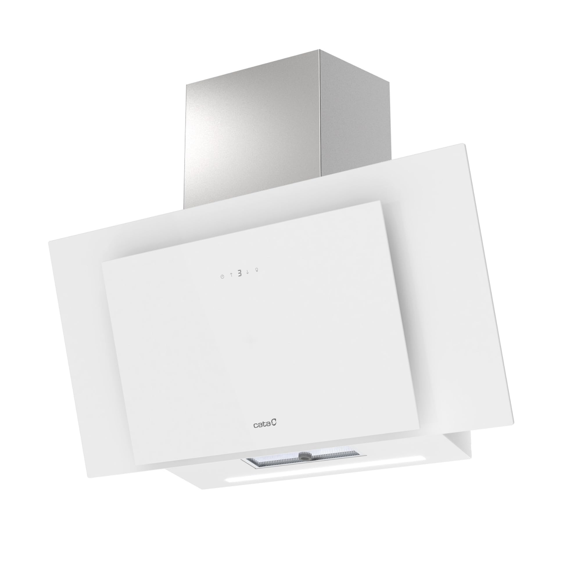 Cata Thalassa Evo Dunstabzugshaube, 900 Gwh, Breite 90 Cm, Bürstenloser Motor, Extra Leise, Kapazität 983 M³/H, 6 Absaugstufen, Led-Konnektivität, Einfache Installation, Weiß