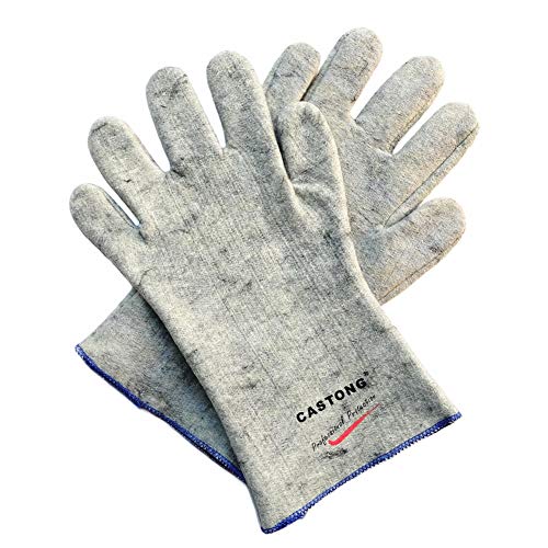 Preisvergleich Produktbild LLQM Isolations- und temperaturbeständige Arbeitsschutzhandschuhe, beständig gegen 250 ° C, verschleißfestes Baumwollfutter