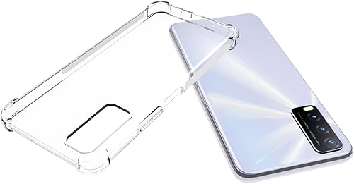 Miniatura 3 de Funda para Vivo Y20 / Y20S / Y11s TPU transparente cuatro esquinas cubierta protectora transparente suave funda