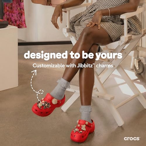 Image of Crocs Unisex-Adult Classic Clog, Clogs for Women and Men, Varsity Red, 11 Men /13 Women