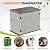 Amopatio Horizontal Outdoor Storage Shed, 34.5 Cu Resin Outside Storage Box Waterproof, Outdoor Storage Cabinet Weather Resistant for Trash Cans, Lawn Mower, Garden Tools, Patio Furniture, Light Grey