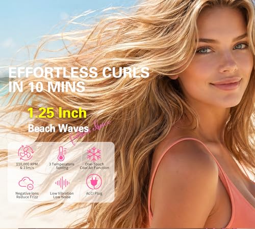 ABNER 6 in 1 Professional Hot Air Styler Auto Curler - Powerful Hair Dryer Brush and - image 3