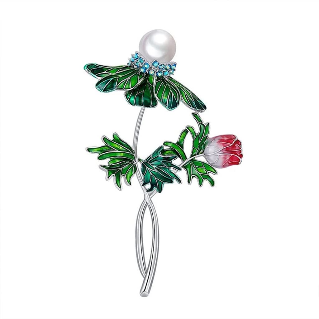 Corsage fleur en alliage et broche délicate au tempérament féminin unique