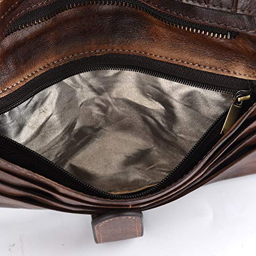 Wallet Women, Genuine Leather Wallet for Women, Vintage Long Clutch With Multiple Card Slots, RFID Blocking Credit Card Holder (Coffee)3
