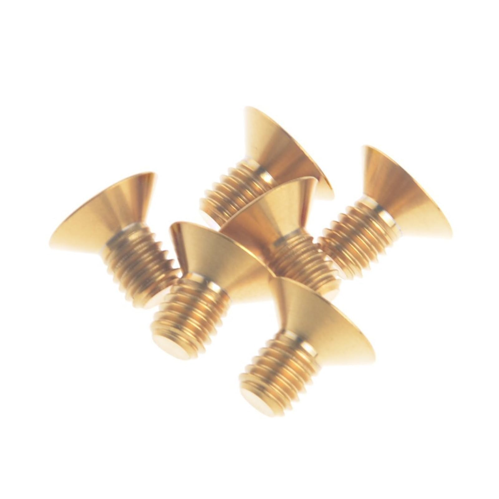 DWAMMEBRS Bolt M6x10mm Countersunk Head Allen Screw Pack Of 6(Gold)