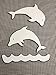 DCentral® Jumping Dolphins in Water Flexible Vinyl Screen Magnets; Double-Sided. White-Easier to See, Decorative. Helps to Stop Walking into Screens, for Non-RETRACTABLES, Size W 5