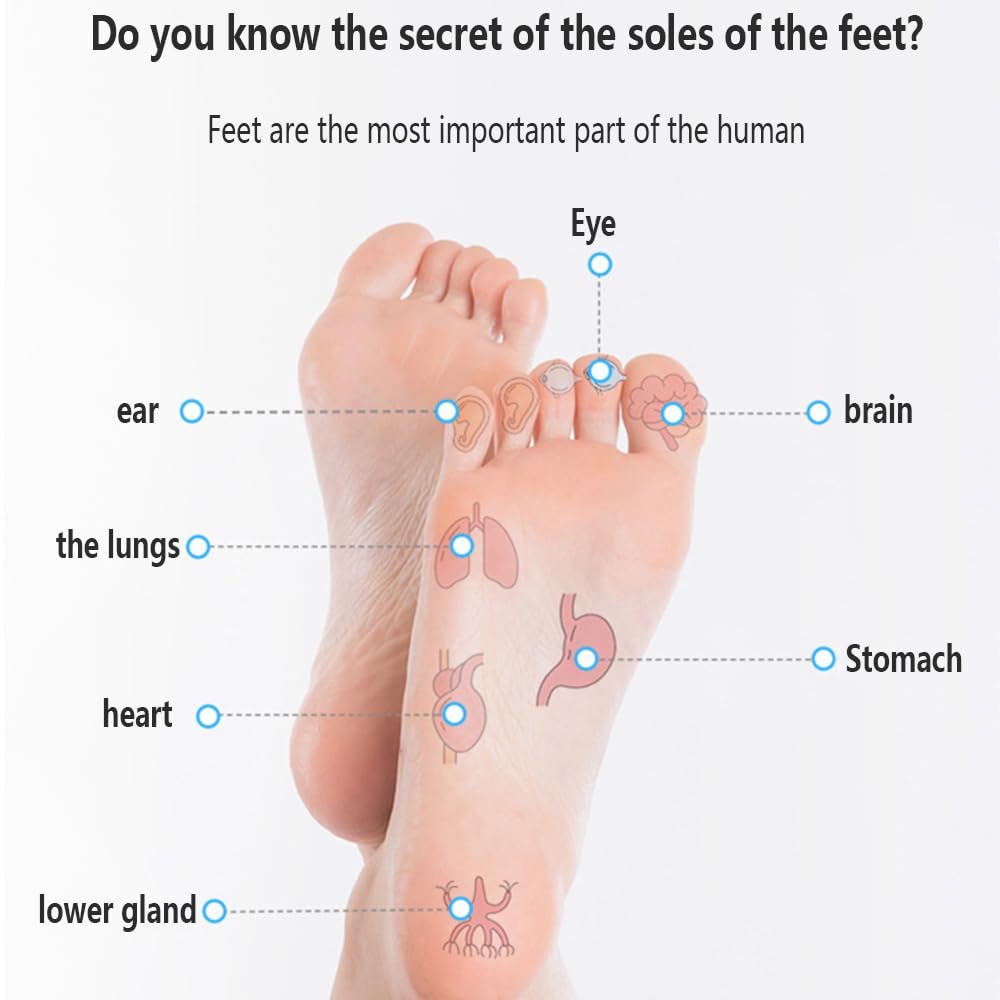 EEYZD Air Foot Massager with Soothing Heat & Rhythmic Air Compression, 5 Modes and 6 Intensitiesfor Plantar Fasciitis, Neuropathy Pain