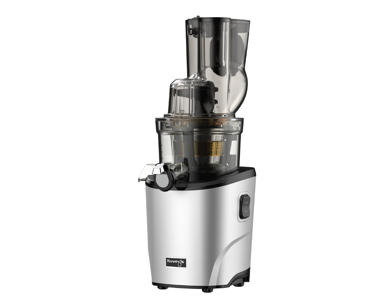 Kuvings REVO830S Slow Masticsating, Cold Press Juicer - Double Filling Opening, Automatic Cutting System,BPA-Free, Extra Wide Feed Chute, Quiet Motor - Light Silver Matt