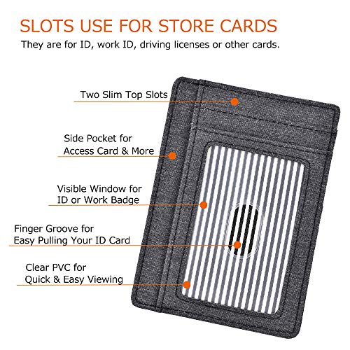 kinzd Minimalist Mens Wallet RFID Front Pocket Wallet Secure Thin Credit Card Holder Men Women4