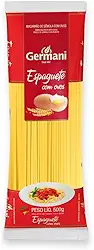 Macarrão Espaguete Com Ovos Germani 500G, Germani Alimentos, Massa Espaguete De Sêmola Com Ovos Pasta Spaghetti All Uovo, Vermelho, O Melhor Sabor Da Massa Mais Tradicional, Receita Caseira Desde 1892