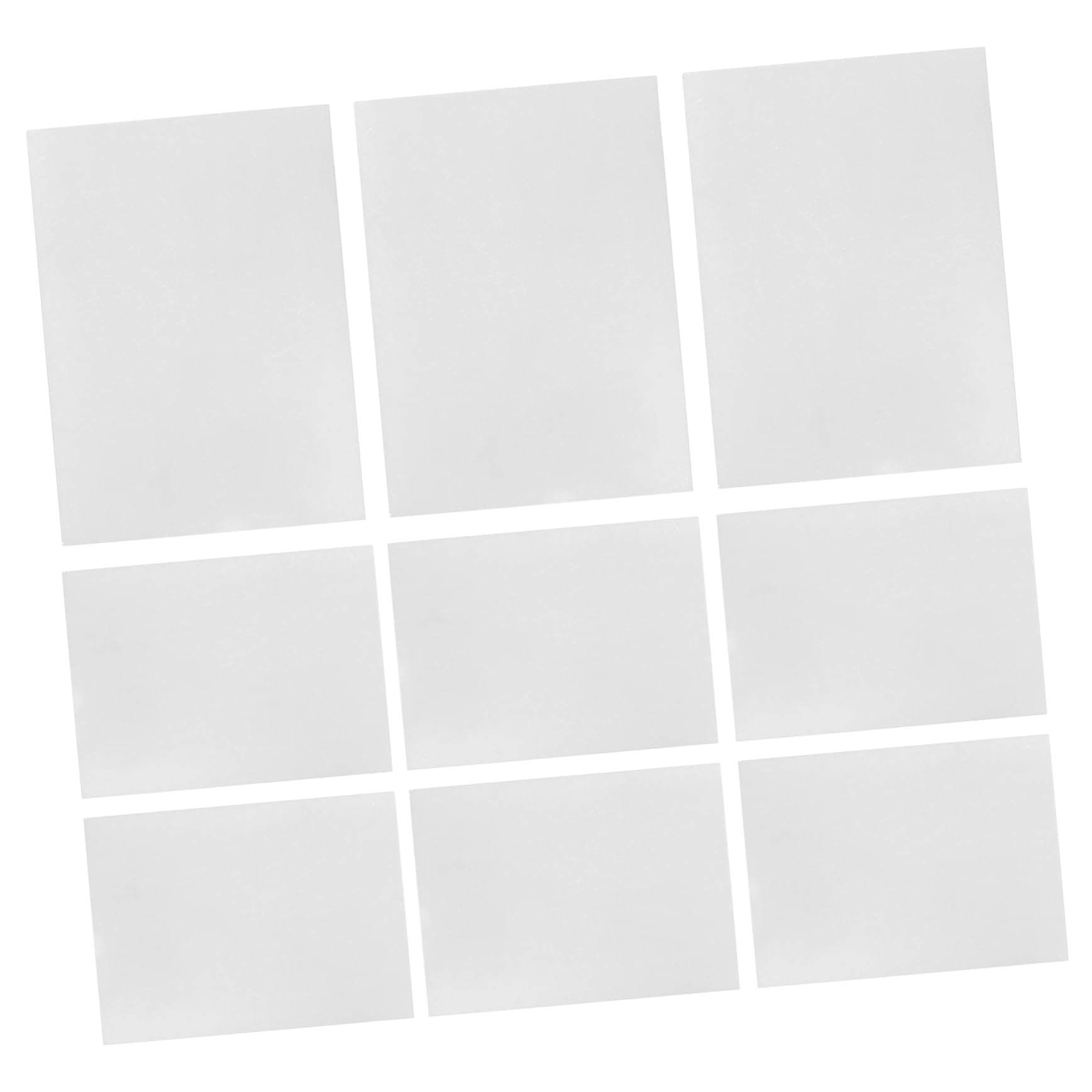 Unomor 10pcs Photo Frame Acrylic Sheet Window Film High-Transparency Sturdy DIY Picture Holder