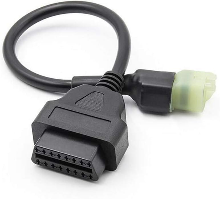 Universal OBD2 Motorcycle Diagnostic Adapter Cable OBDII Motorcycles Fault Detection Parts for Honda Motorbikes (4 Pin to 16 Pin)