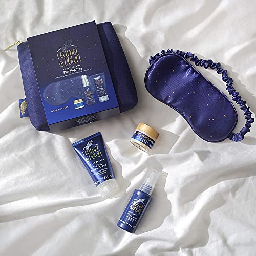 Feather & Down Sleeping Bag Gift Set (luxury eye mask, sleep balm, pillow spray and shower cream) - with calming lavender & chamomile essential oils. Vegan Friendly & Cruelty Free. - Image 7
