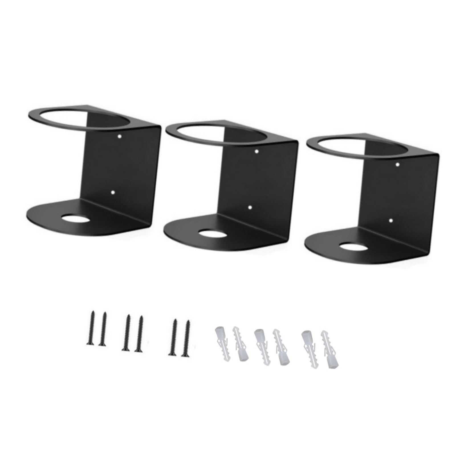 CRFFZ Wall Mounted Bottle Solution Delicate Garage Rack Wall Mounted Sprayer Bottle Rack with Single Hole Sprayer Holder