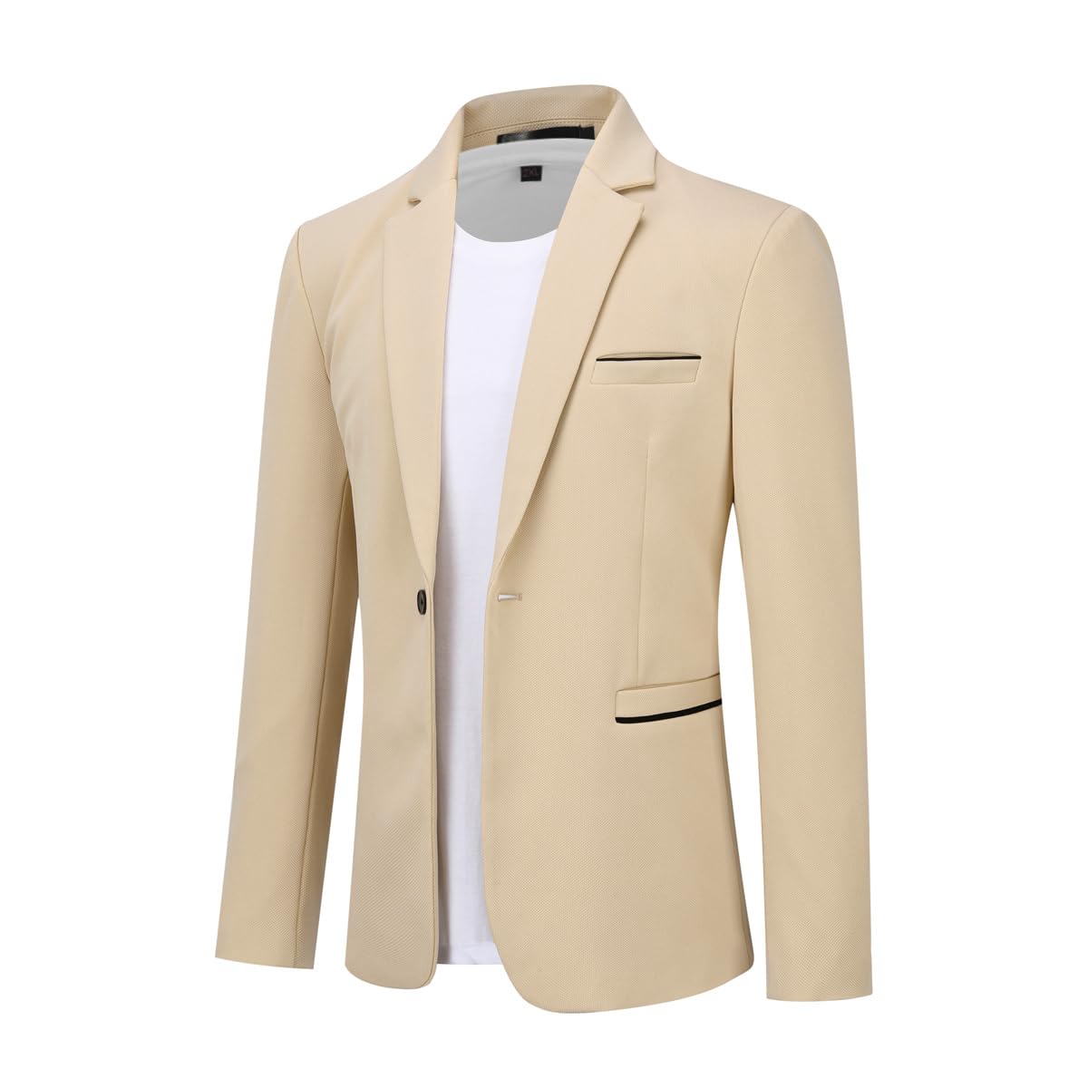 YFFUSHI Traje Hombre 2 Piezas Slim Fit 1 Botón Clásico para Ceremonia Boda Negocios Chaqueta y Pantalón