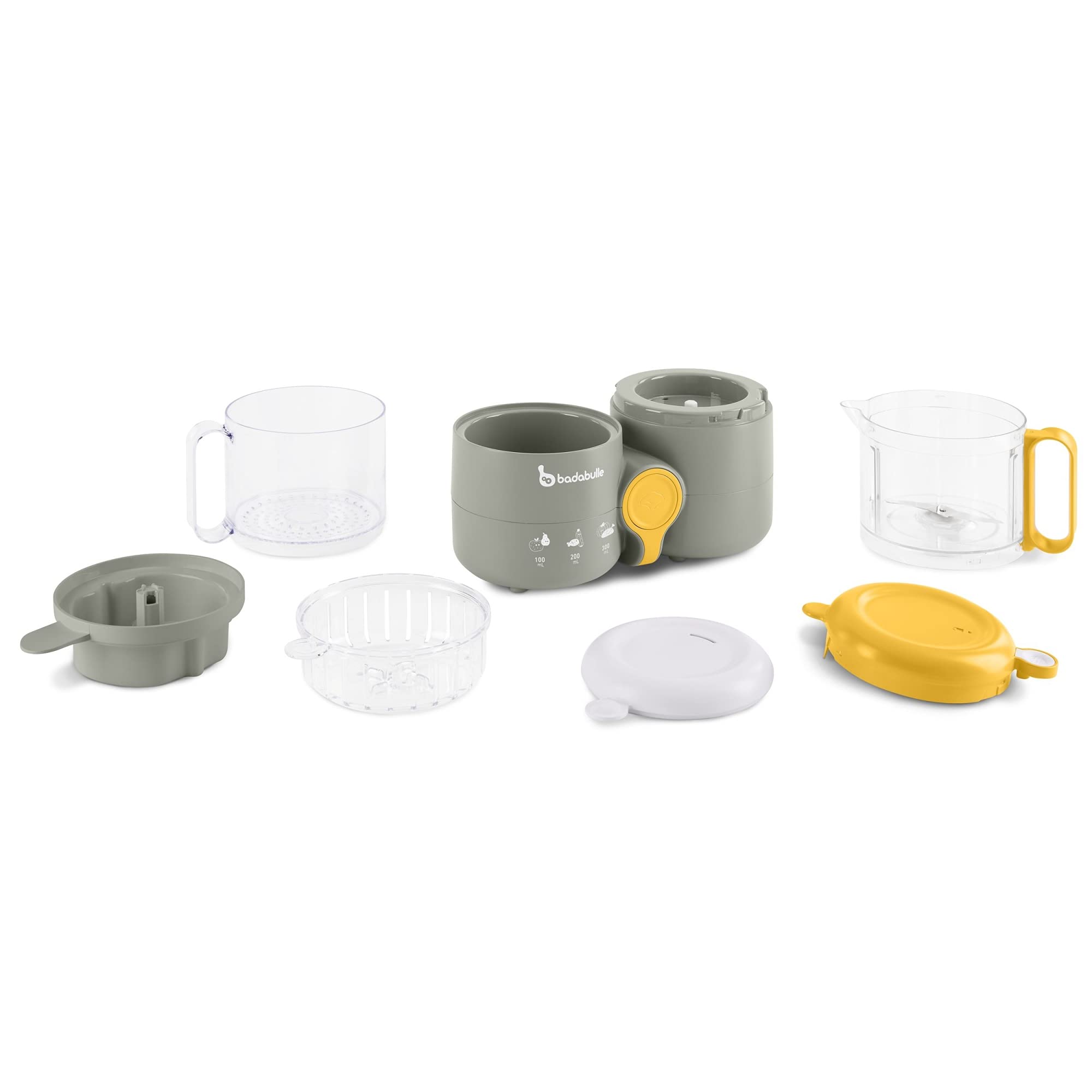 Badabulle B-Easy Robot Culinaire bébé 4 en 1 Cuisson vapeur douce, Mixage, Simple d'utilisation