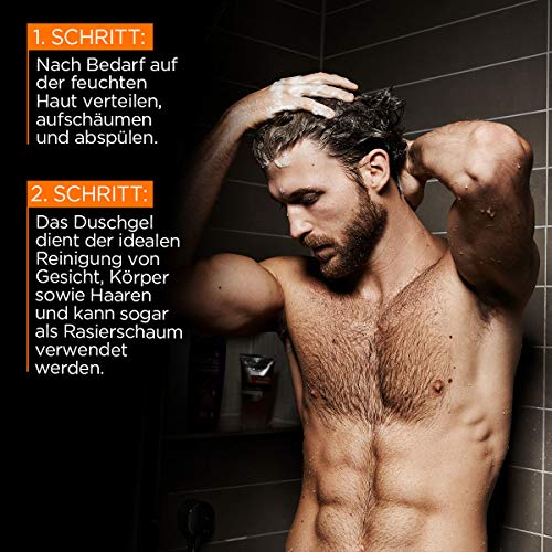 L'Oréal Men Expert Carbon Clean Shower Gel Cleanses Sensitive Men Skin (Face - Image 4
