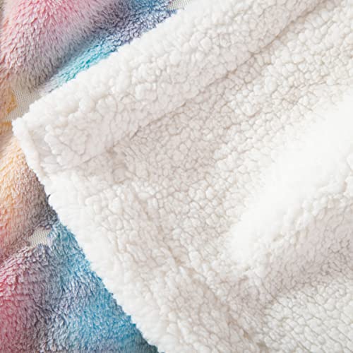Cosusket DK-KE-164 Glow In The Dark Blanket For Kids, Unicorn Luminous Birthday Super Soft Fuzzy Plush Sherpa Furry Fleece Multicolor Throw Blanket 50 Inchx60 Inch Boys Girls Gifts thumb #7