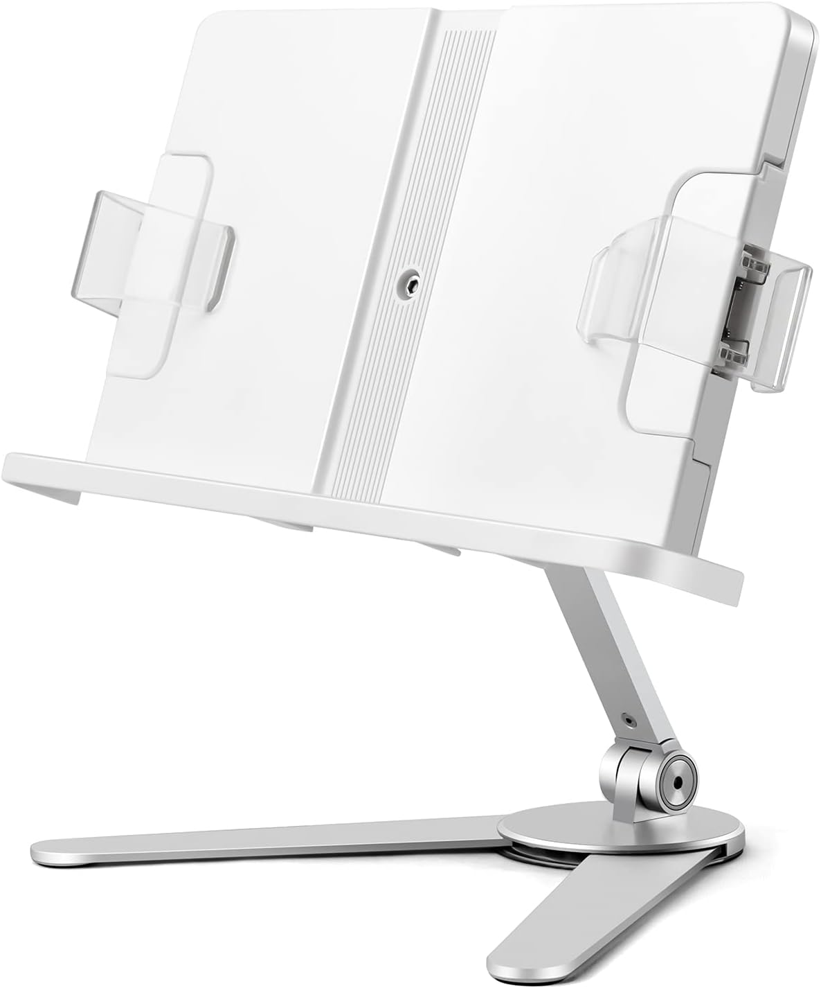 SupeDesk Book Stand for Reading,Back to School,Cook Book Stand,Height Angle Adjustable,for 5.5-8" Text Book,6-12" Tablet/iPad/Ereader,Tablet Stand,Recipe Holder,Cooking,Sturdy,Reading,Aluminum S