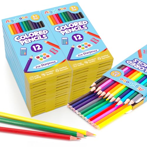 Image of Aigybobo 360 Count Colored Pencils Bulk, 30 Pack Colored Pencils for Kids 12 Colors, Pre-sharpened Color Pencils, Bulk Coloring Pencils School Supplies for Teachers, Classroom Prizes, Art Supplies