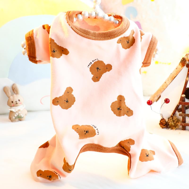Disfraz para perro AZA pijama otoñal invierno XXL rosa miniatura 2