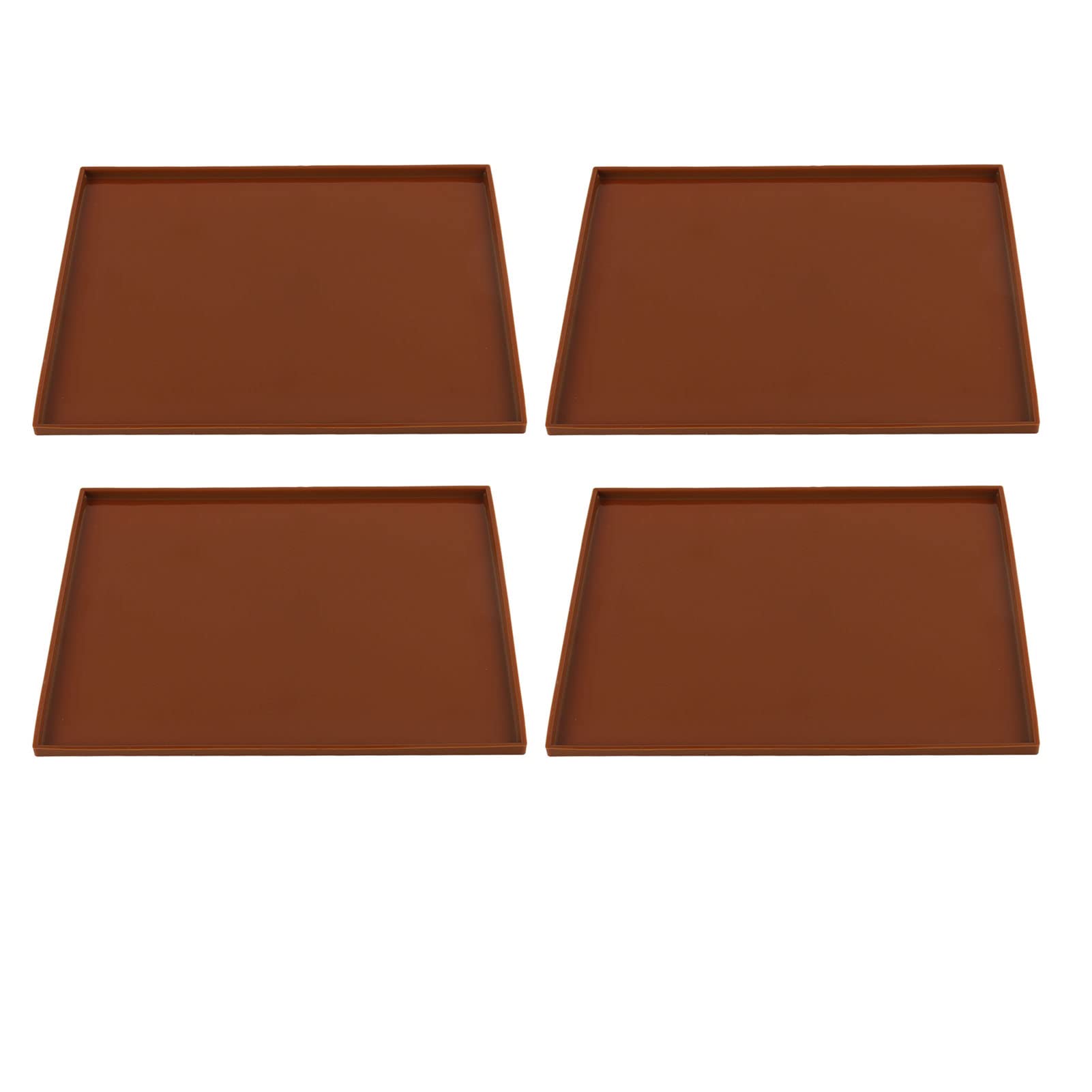 Plateaux Déshydrateur En Silicone - Lot De 6 Feuilles Antiadhésives à Bords Relevés Pour Fruits, Légumes, Viande Séchée