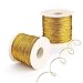 Produktbild Bäckergarn, 20 m, Metallic-Gold / Silber, 1 mm breit, für Bastelarbeiten, Kunst oder Geschenkverpackungen, gold, 20Meters