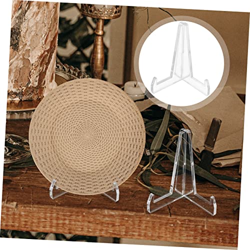Cabilock 10 Pcs Estante Estandes De Exibição De Cavaletes Transparentes Suporte De Exibição De Caval
