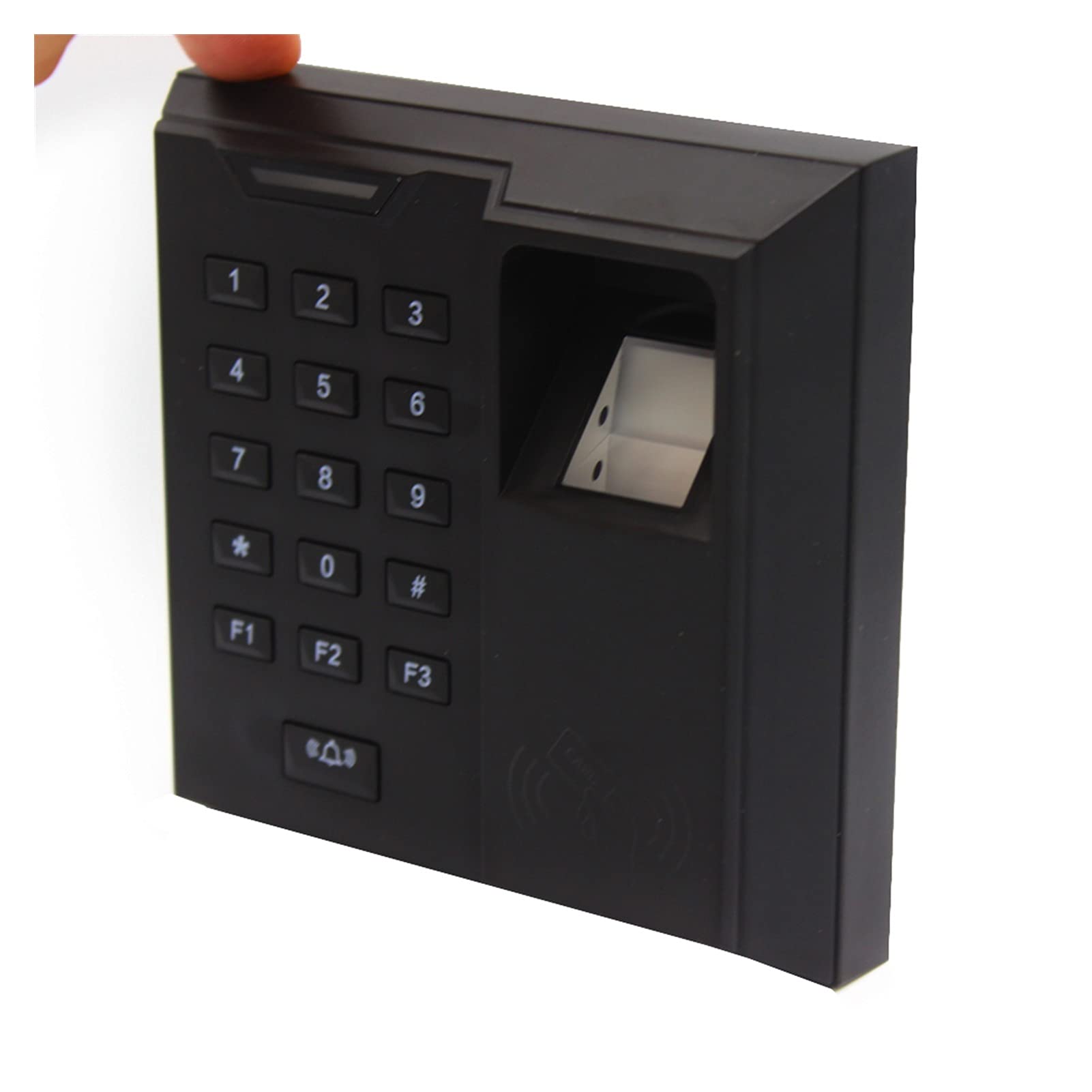 Orologio marcatempo, Digital Fingerprint 125kHz Access Address Time Frequence PASSWORD PASSWORD Blocco impronta digitale Lock Integrated Machine Key 500 Utente per affari, ufficio(X66 and 10 ID keys)