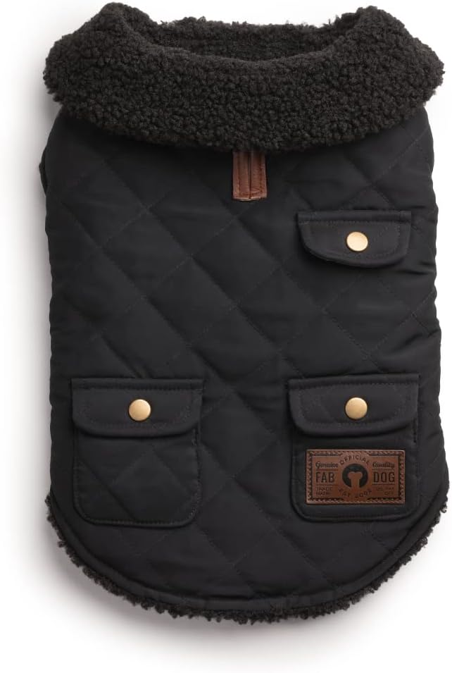 fabdog Dog Jacket Soft & Durable Shearling Sweater