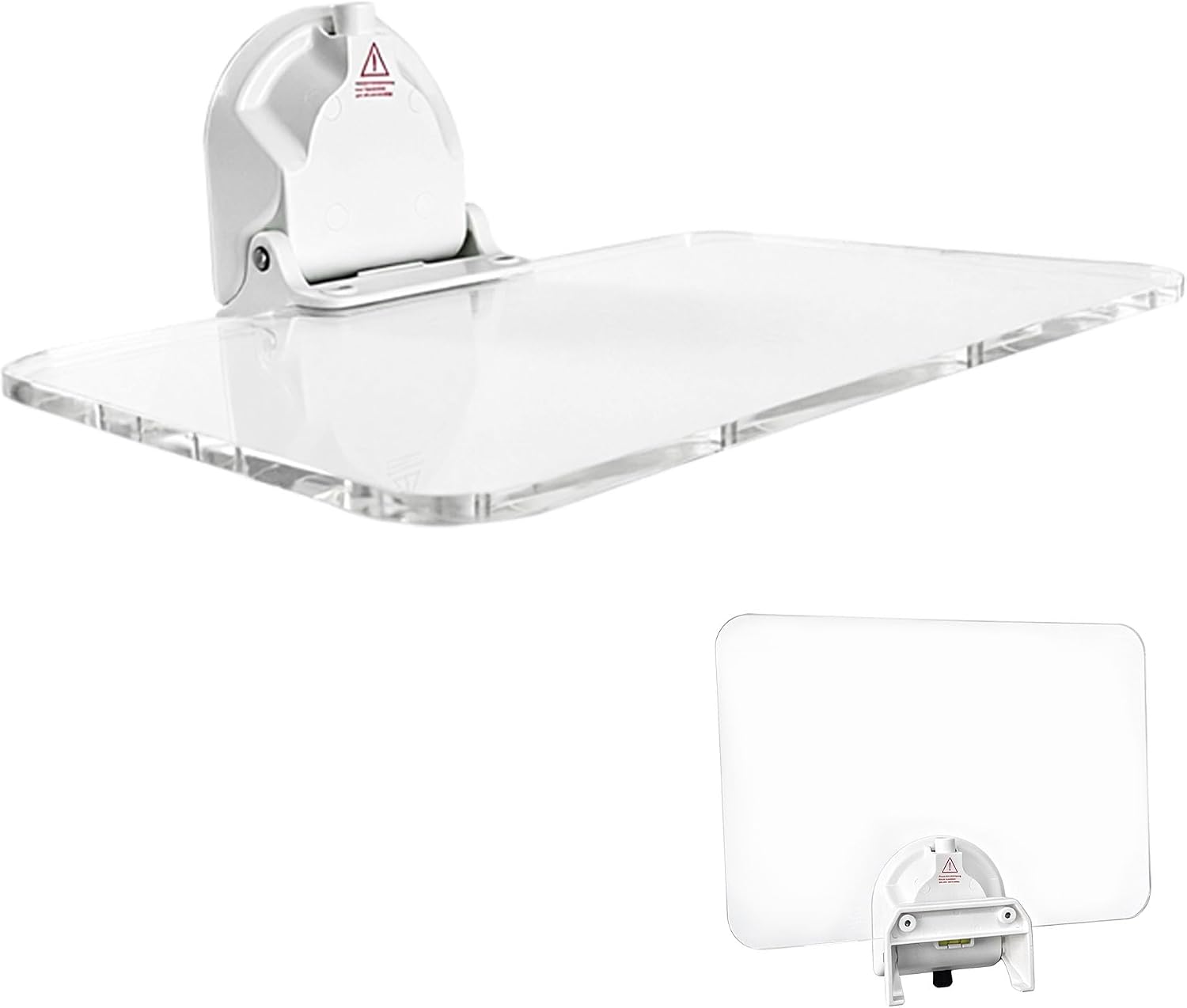 Foldable Wall Mounted Floating Desk - No Drilling Needed Small Wall Table Folding Shelf, Portable Floating Countertop for RV, Camping Picnic, Home Office, Kitchen, Bedroom, Laundry Room