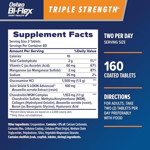 Image of Osteo Bi-Flex Triple Strength Glucosamine Chondroitin Supplement, 80 Ct