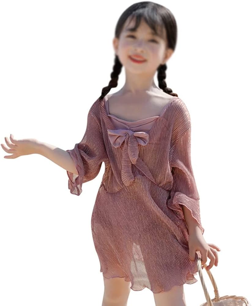 child girl sexy SUINING Women's swimsuit Child Girls Cute Beach Wear Ladies Sexy Split Body Surf Burkini Vacation Parent-child Conjoined Swimwear (Color : Pink Girls, Size : 3XL) : Buy Online at Best Price in