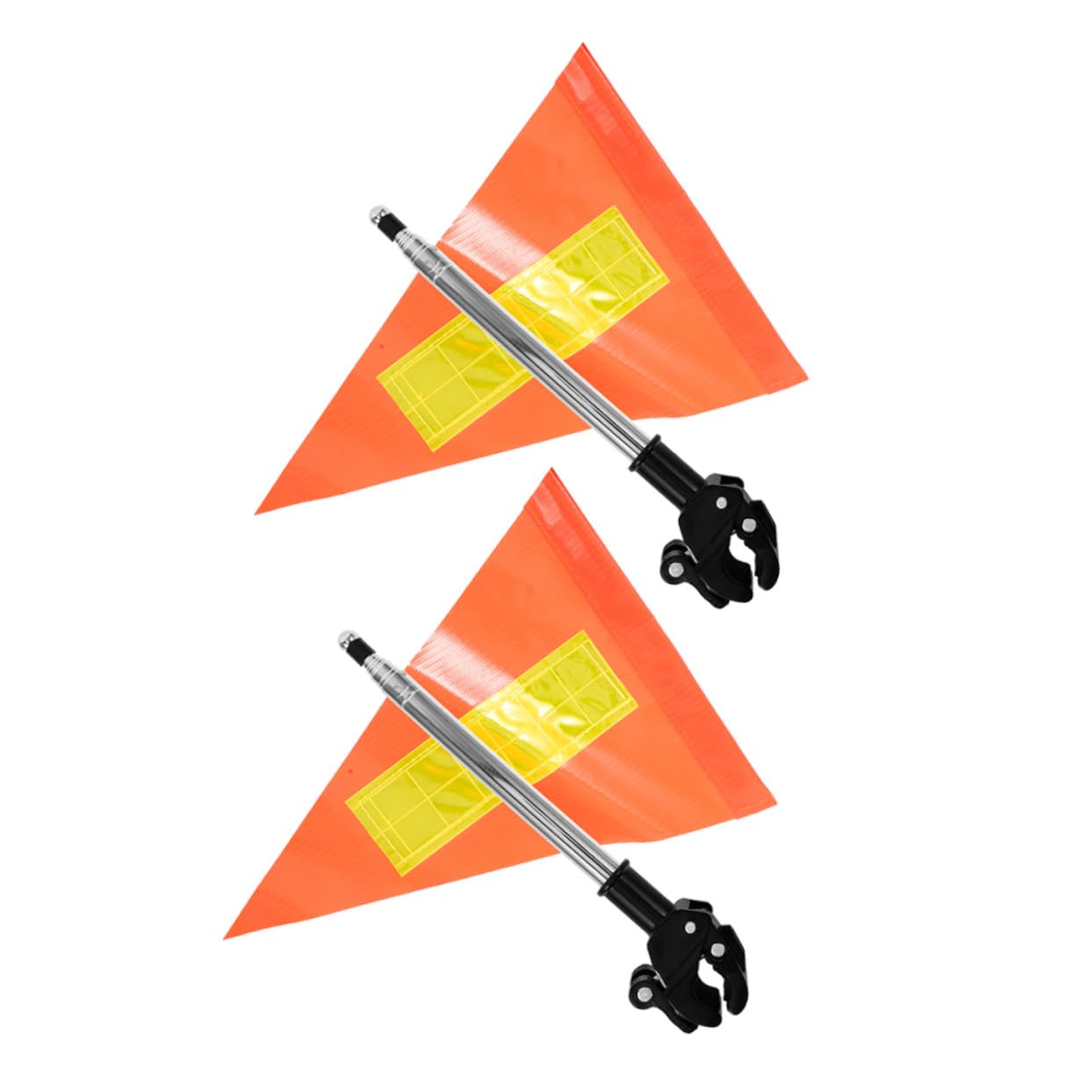 YARNOW 2piezas Banderas De Seguridad para Carrito De Golf Bandera Reflectante Telescópica De De Alta Visibilidad para Sillas De Ruedas