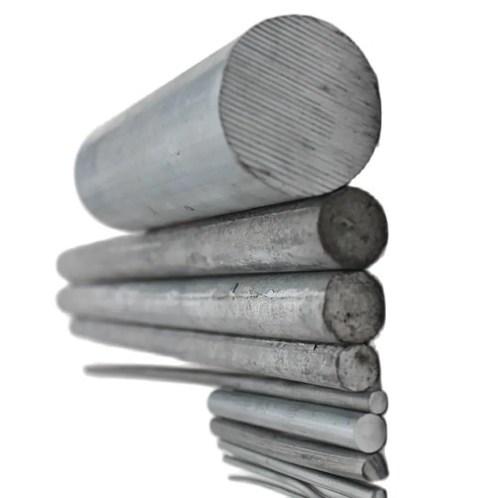 Präzisions-Zinkstab, massiver Rundstab, 2–70 mm Durchmesser, 100–1000 mm Länge, industriell, 1 Stück(200x8mm)
